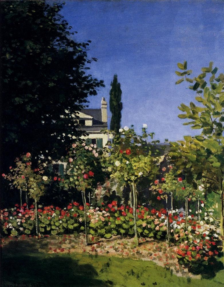 Claude Monet Garden In Flower At Sainte-Adresse
